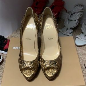 Gold Christian Louboutin Heel
